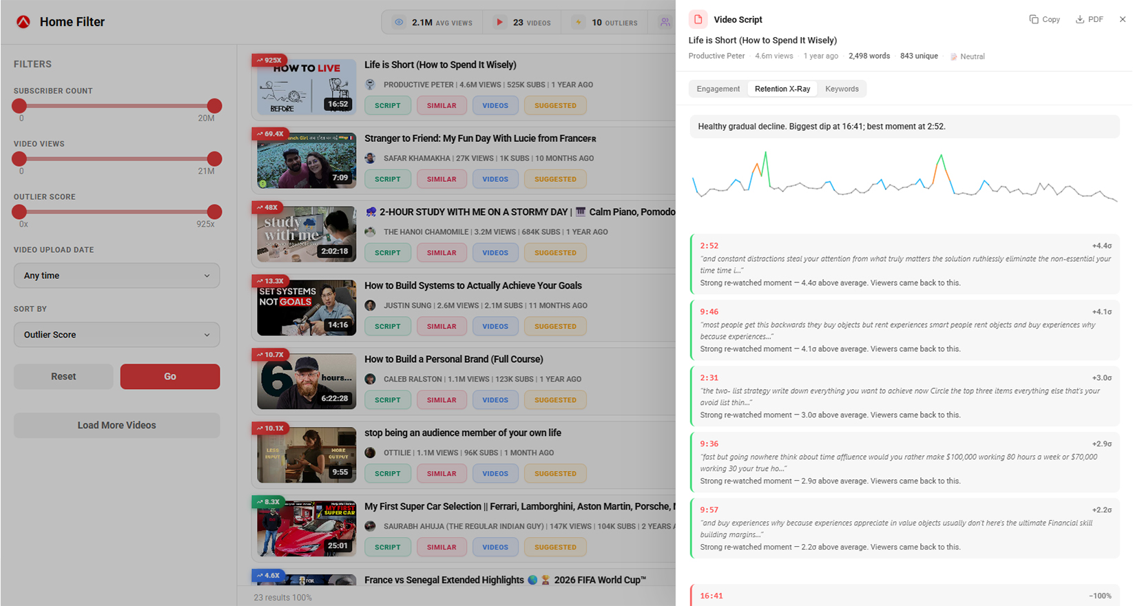 TubeGrade extension overlaying research data right on YouTube